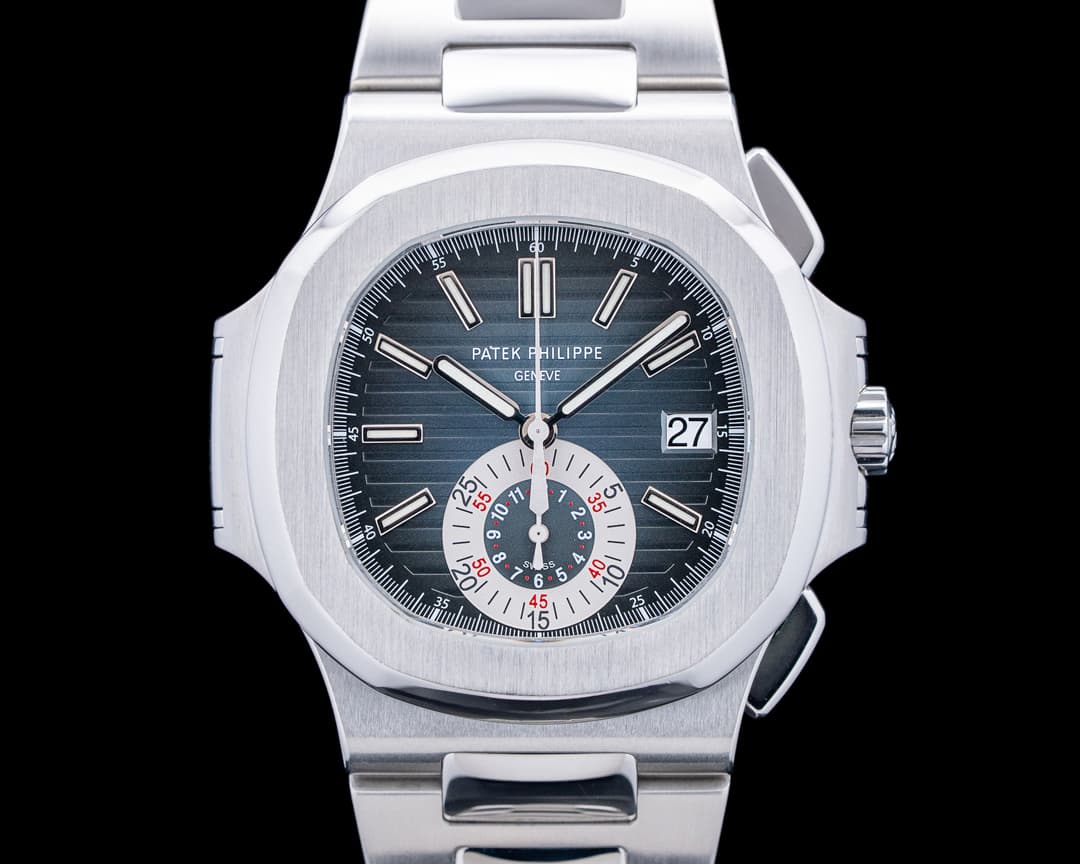 Patek Philippe 5980 Nautilus Chronograph SS Blue Dial
