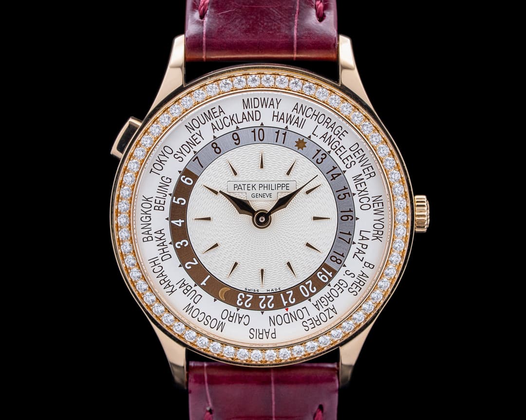 Patek Philippe 7130R-013 World Time 18K Rose Gold Silver Dial