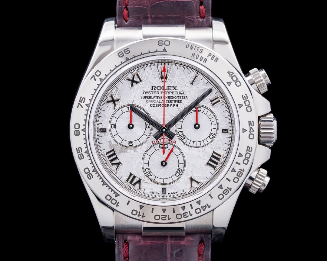 Rolex 116519 Daytona 18K White Gold Meteorite Dial Circa. 2006