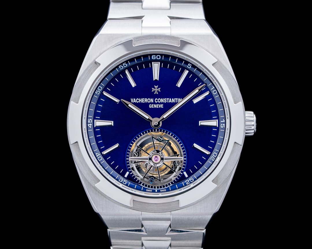 Vacheron Constantin 6000V Overseas Tourbillon SS Blue Dial