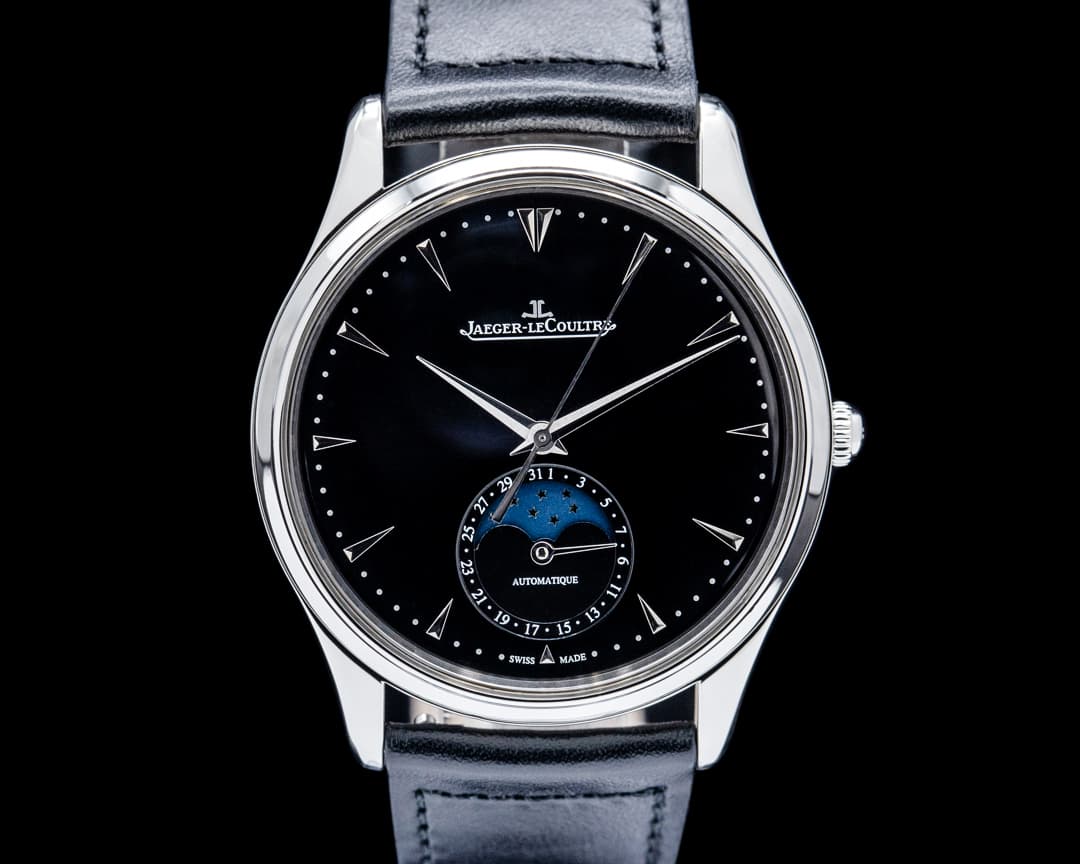 Jaeger-LeCoultre Q1368470 Master Ultra Thin Moonphase SS Black Dial