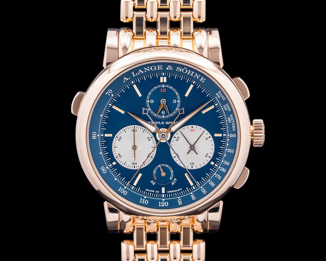 A. Lange & Söhne 424.037F Triple Split on 18K Wellendorff Bracelet