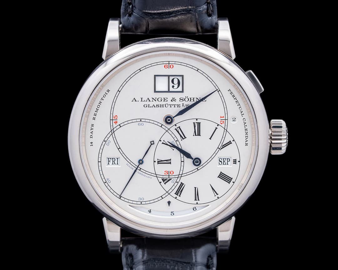 A. Lange & Söhne Richard Lange Perpetual Calendar "TERRALUNA" 18K White Gold ALS SERVICED