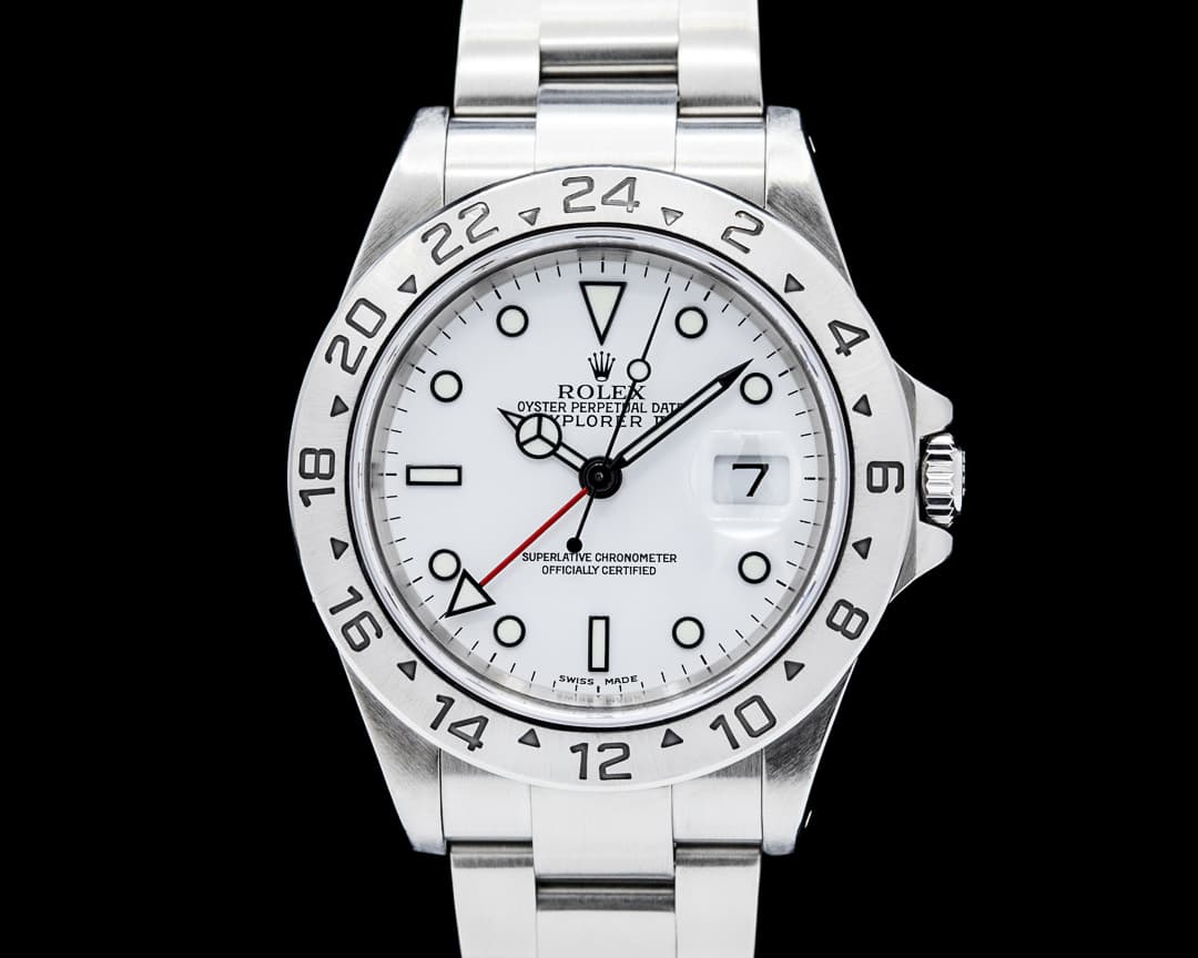 Rolex 16570 Explorer II SS White Dial Circa. 2002