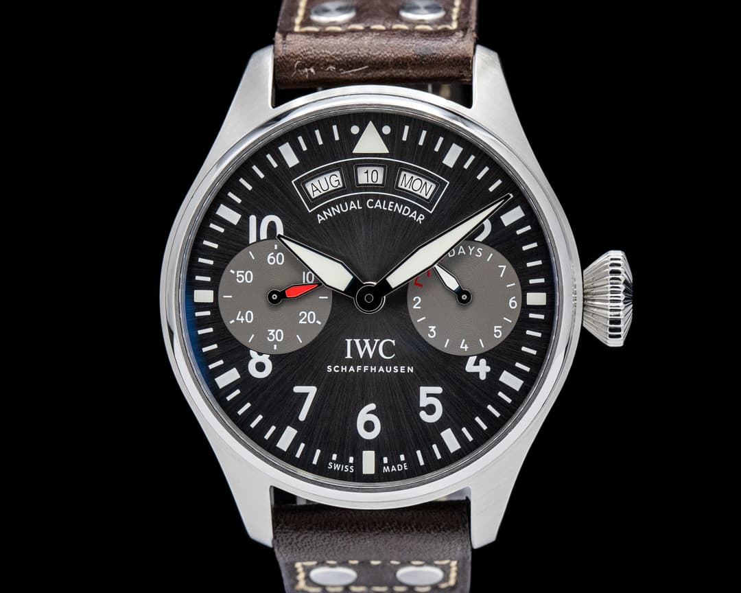 IWC IW502702 Big Pilot Annual Calendar Spitfire Stainless Steel Gray Dial