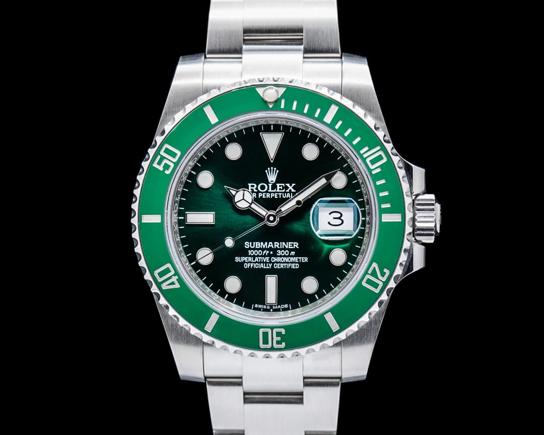 Rolex 116610LV Submariner Date "Hulk" SS Green Dial Circa. 2002