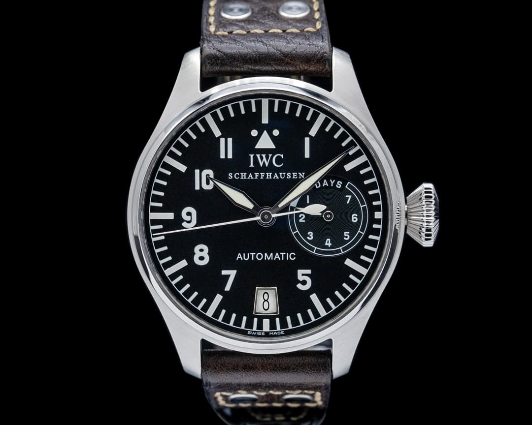 IWC IW500201 Big Pilot's Watch SS Black Dial