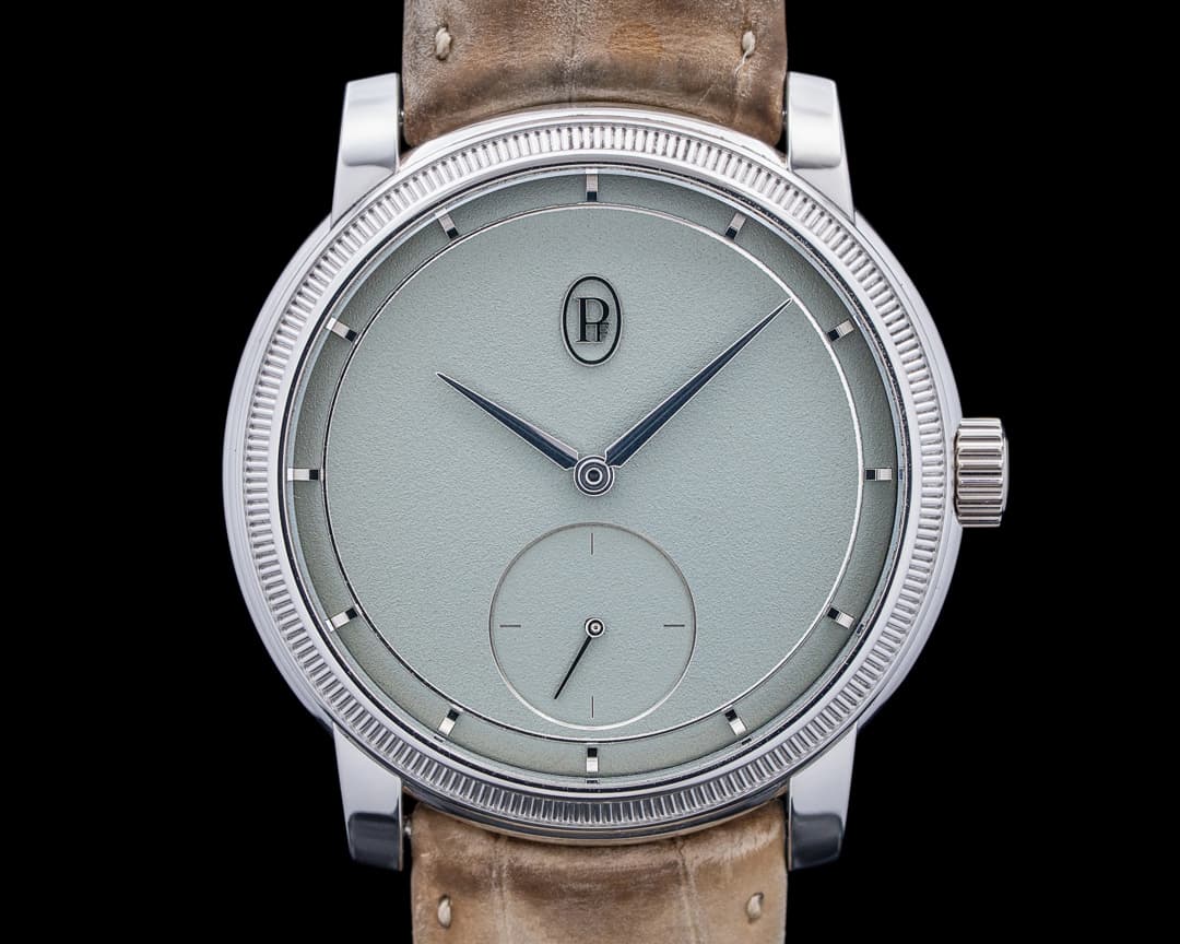 Parmigiani PFC940 Toric Petite Seconde Platinum Gray Celadon Dial
