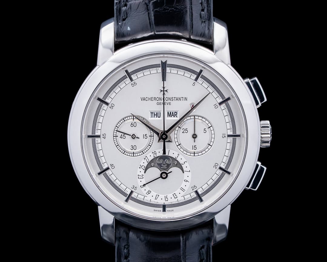 Vacheron Constantin 47292 Traditionnelle Perpetual Calendar Chronograph Platinum Silver Dial