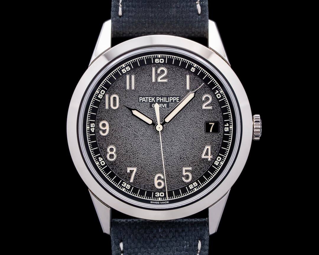 Patek Philippe 5226G Calatrava 18K White Gold Charcoal Gray Textured Dial