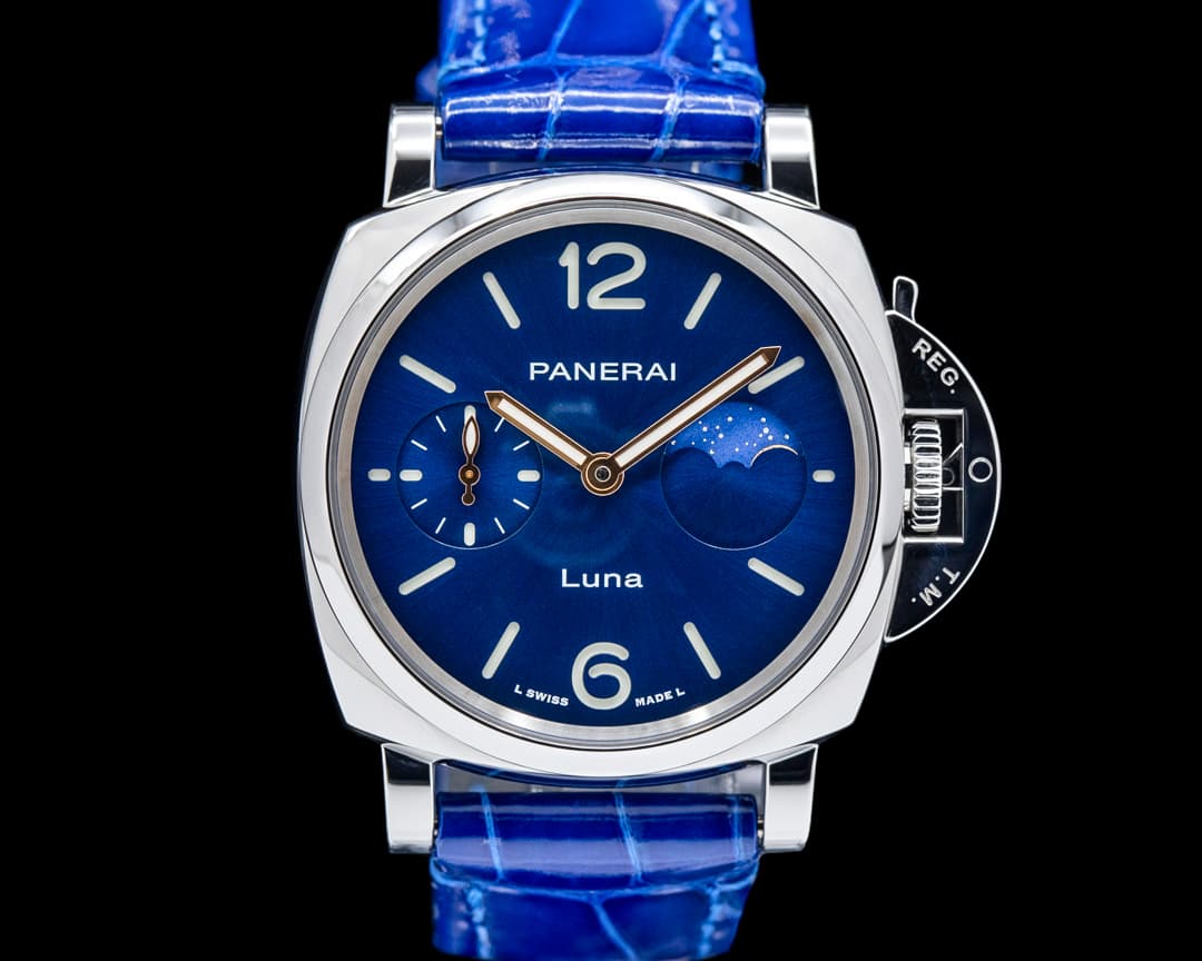 Panerai PAM01179 Luminor Due Luna SS Blue Dial