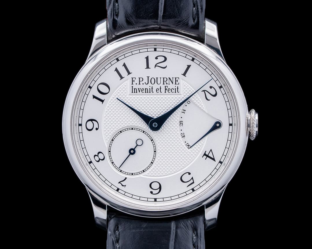 F.P. Journe CS Chronometre Souverain 38MM Platinum Silver Guilloche Dial