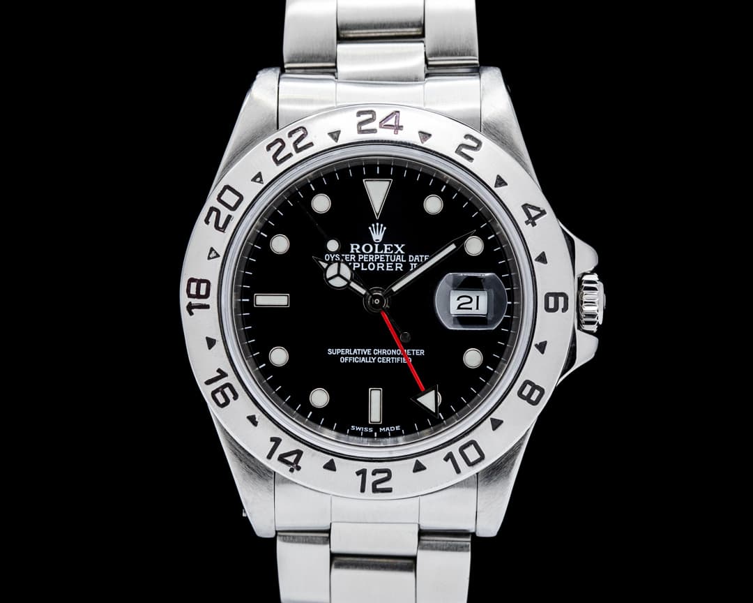 Rolex 16570 Explorer II SS Black Dial Circa. 1989