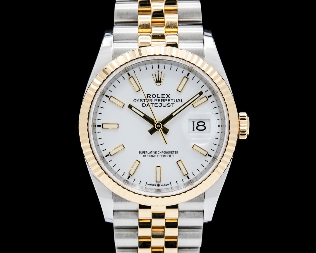 Rolex 126233 Datejust 36 18K YG / SS White Dial