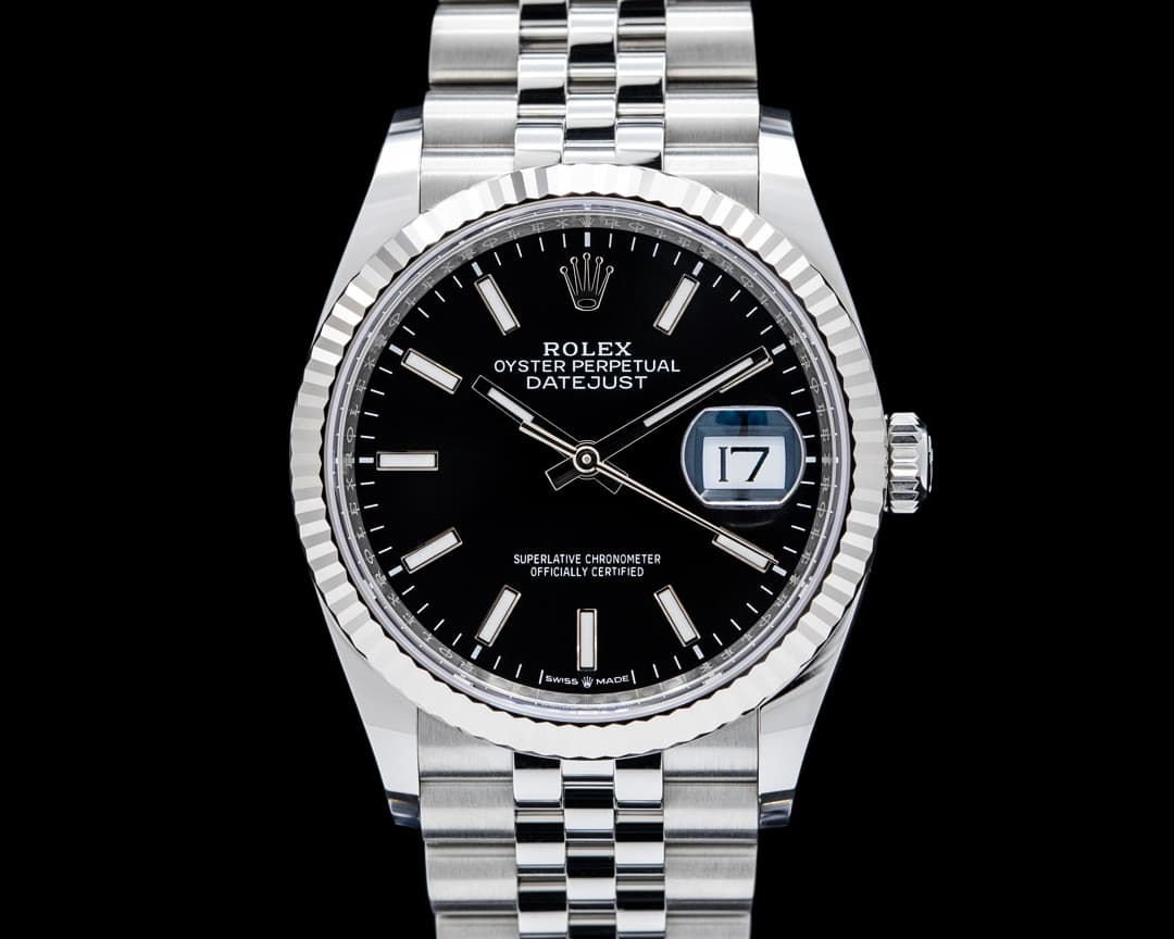 Rolex 126234 Datejust 36 Jubilee SS Black Stick Dial 2026