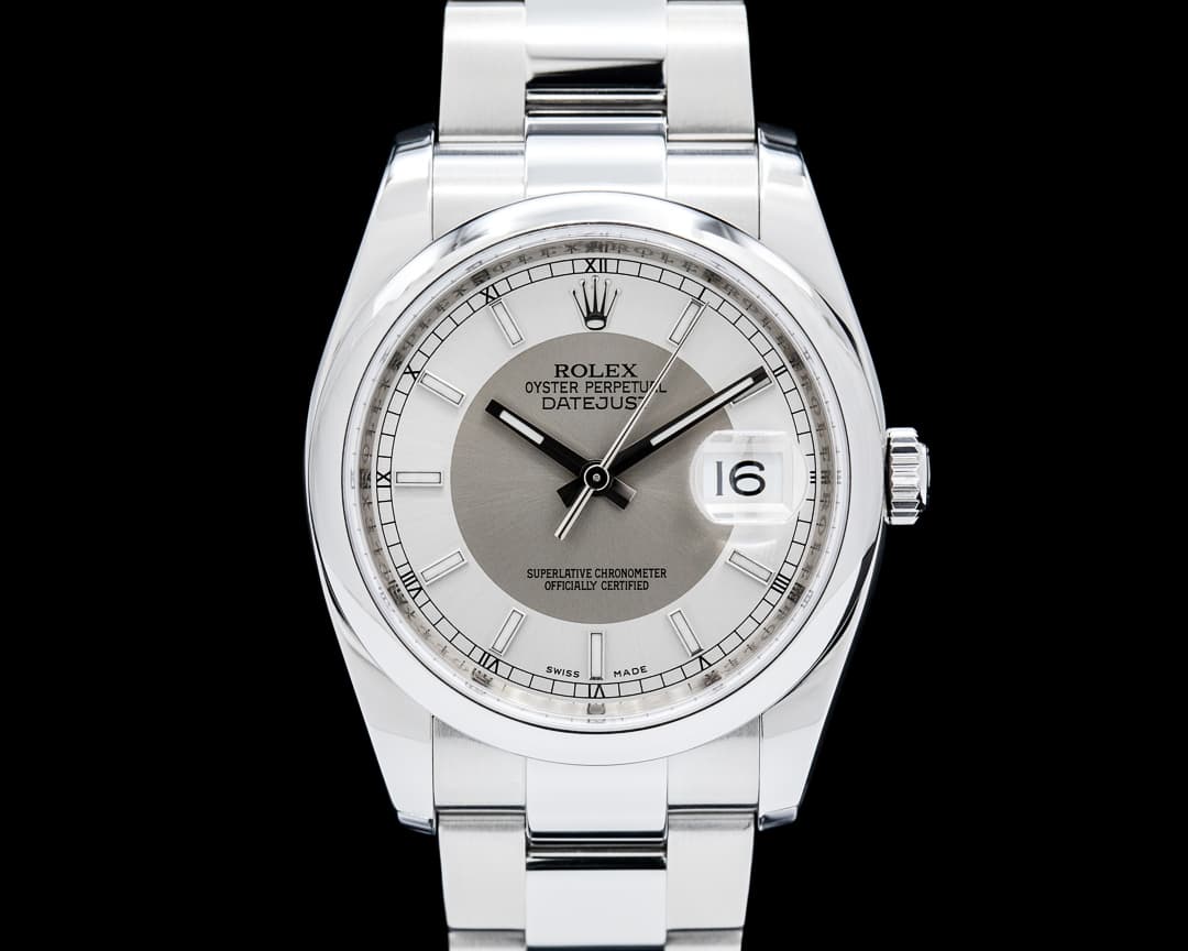 Rolex 116200 Datejust SS Silver Tuxedo Dial