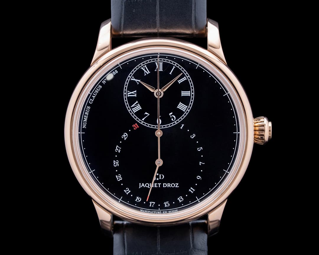 Jaquet Droz Grande Seconde Deadbeat 18K Rose Gold Black Dial LIMITED