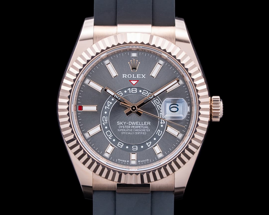 Rolex 336235 Sky Dweller 18K Rose Gold Gray Slate Dial 2026
