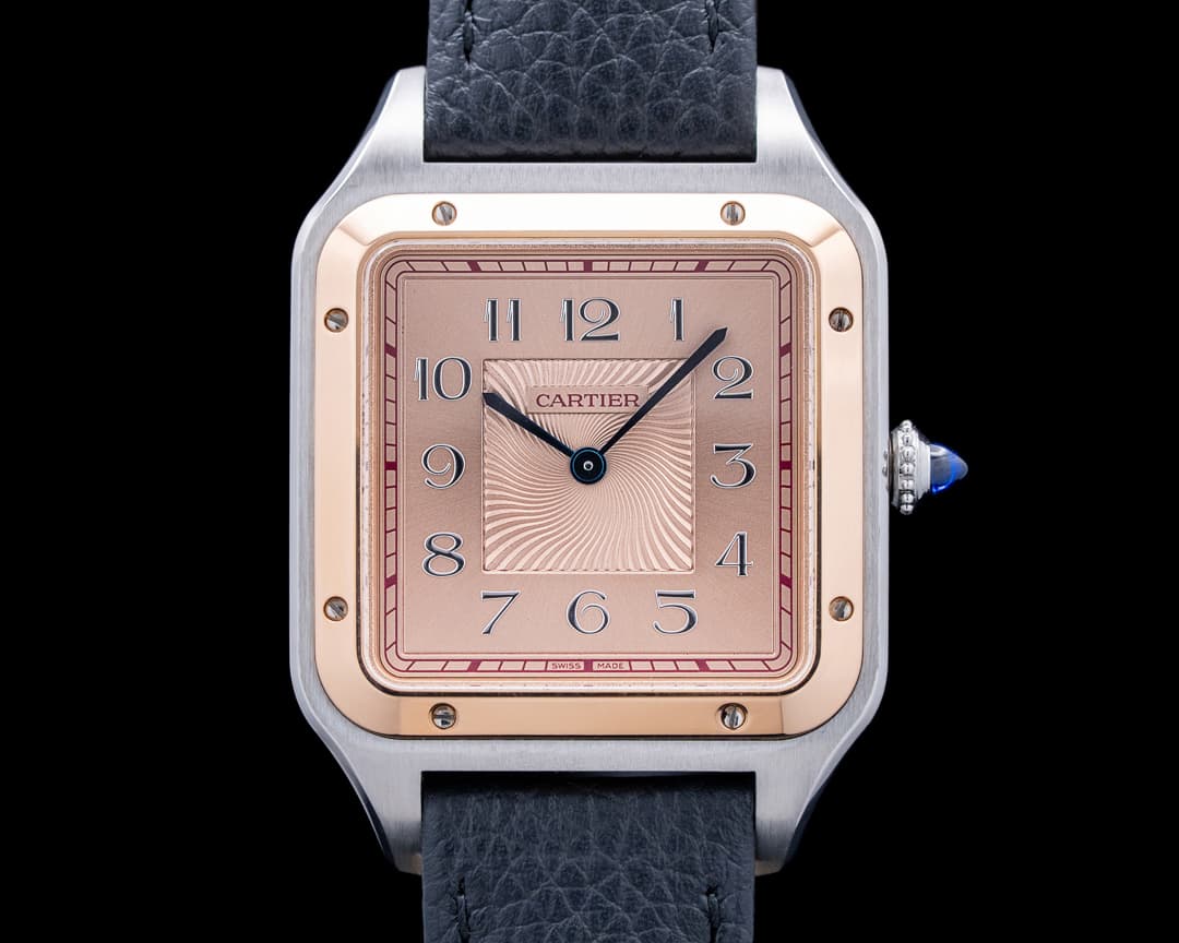 Cartier Santos-Dumont XL SS / 18K RG Pink Dial LIMITED