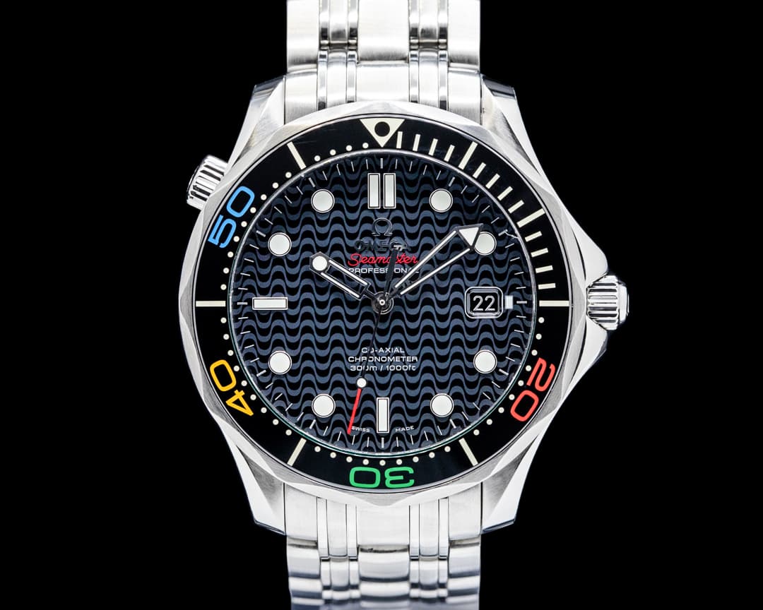 Omega Seamaster Diver 300M Rio 2016 SS Black Dial LIMITED