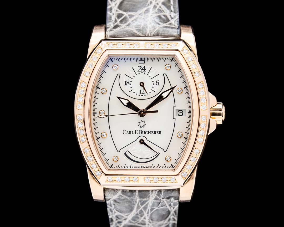 Carl F. Bucherer Patravi T-24 Rose Gold Mother of Pearl Diamond Dial