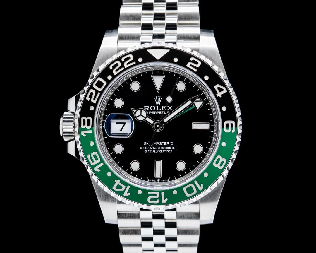 Rolex 126720VTNR GMT-Master II Left-Handed SS Black Dial