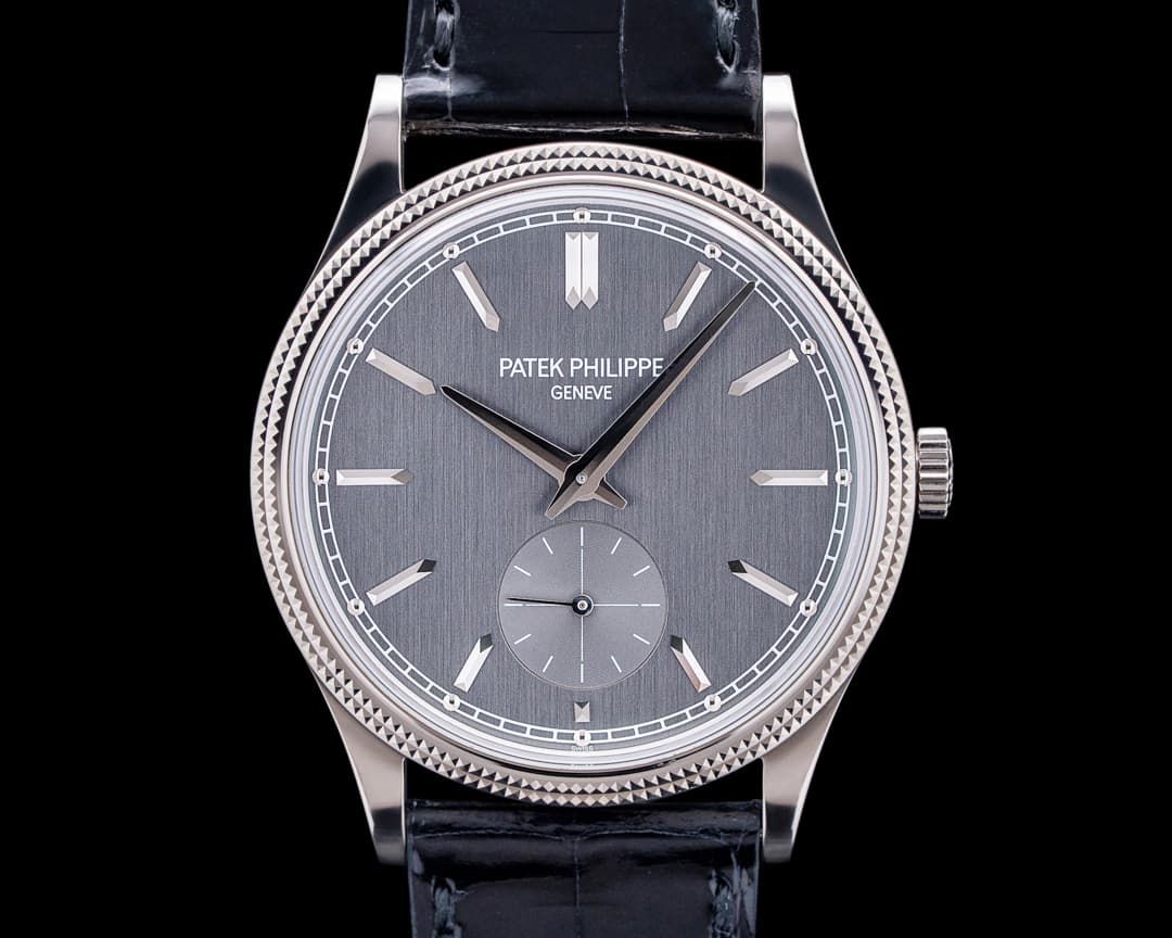 Patek Philippe 6119G Calatrava 18K White Gold Charcoal Gray Dial