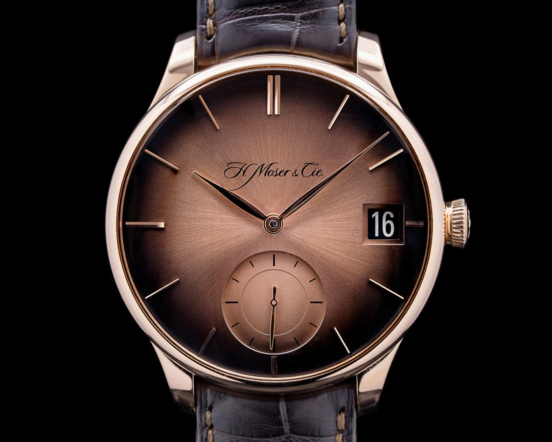 H. Moser & Cie. 2100-0401 Venturer Big Date 18K Rose Gold Red Gold Fume Dial