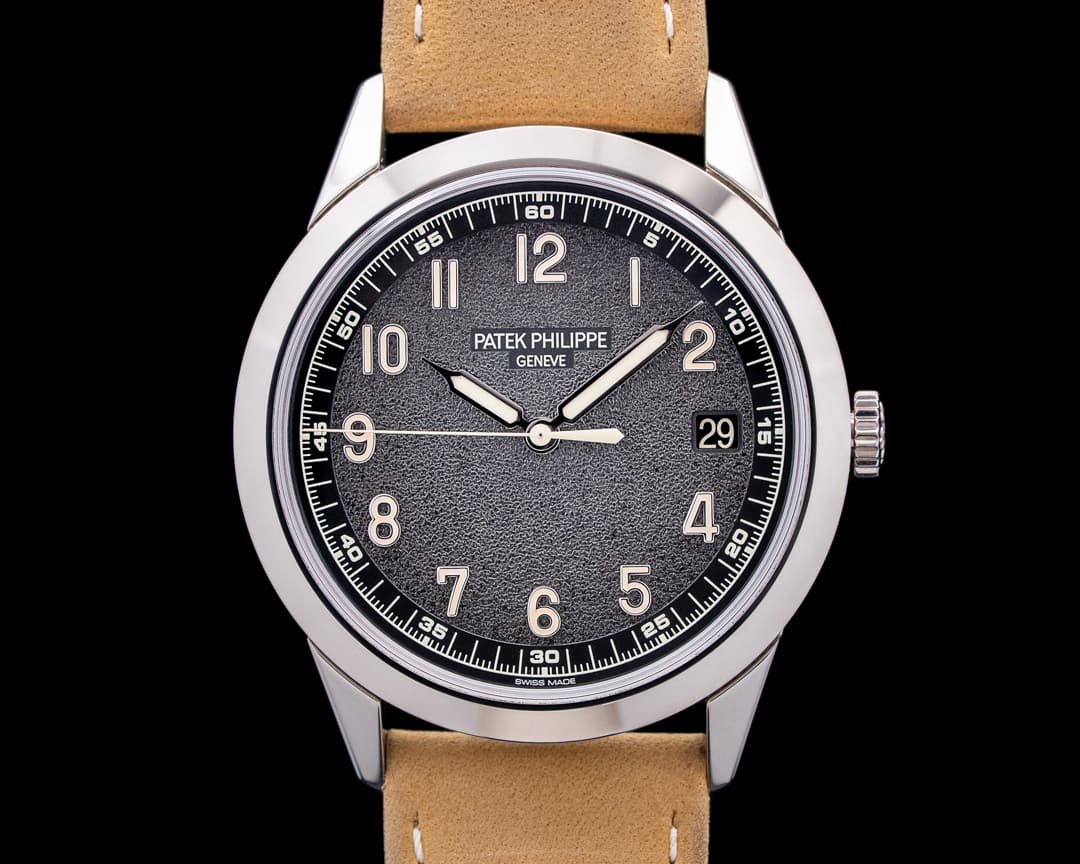 Patek Philippe 5226G Calatrava 18K White Gold Charcoal Gray Textured Dial