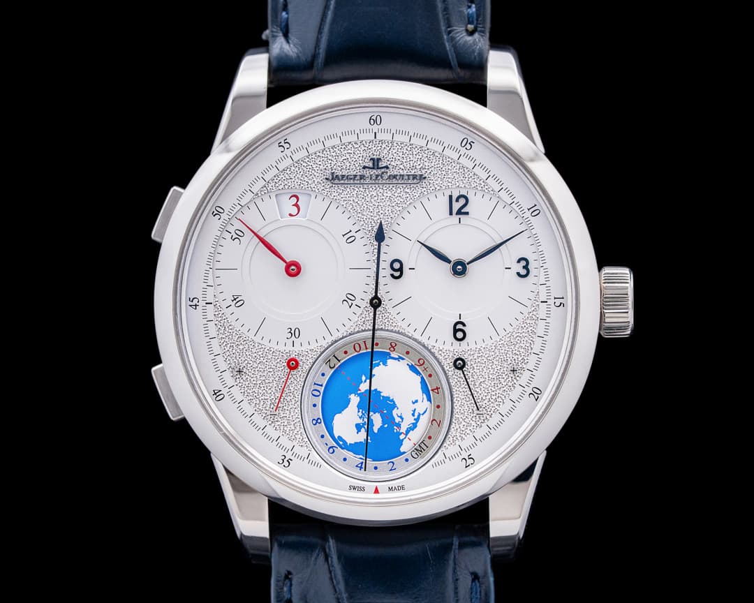 Jaeger-LeCoultre Duometre Unique Travel Time 18K White Gold Silver Dial LIMITED