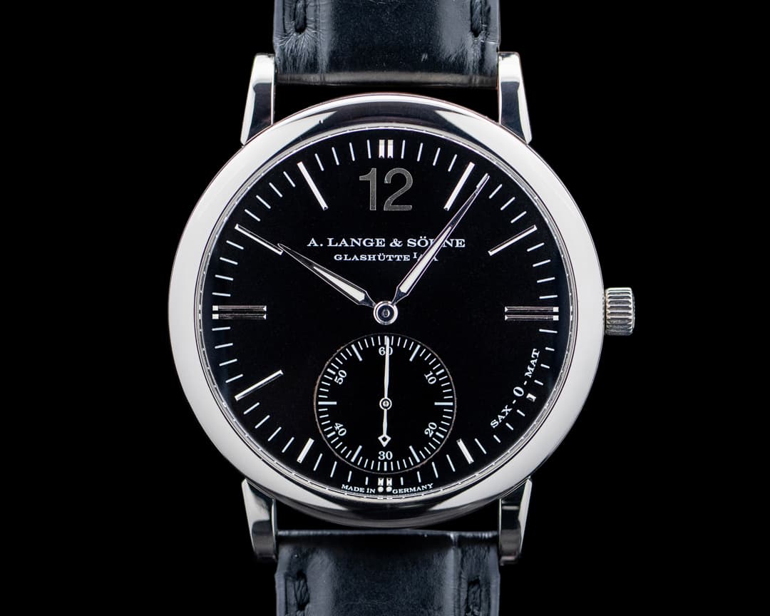 A. Lange & Söhne 301.027 Langematik 18K White Gold Black Dial
