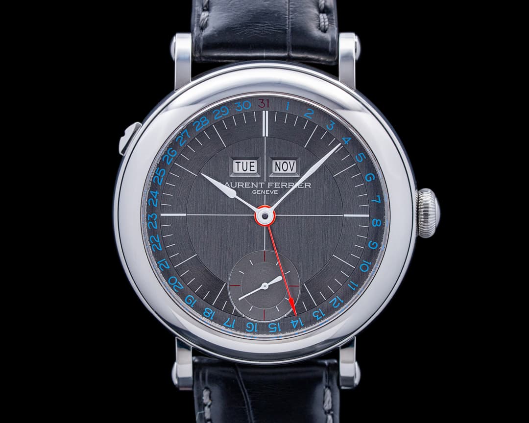 Laurent Ferrier Galet Annual Calendar Montre Ecole SS Grey Dial