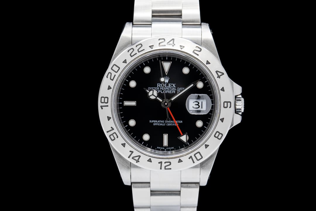 Rolex 16570 Explorer II SS Black Dial