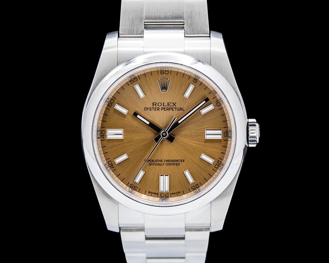 Rolex Oyster Perpetual 36mm SS "White Grape" Dial