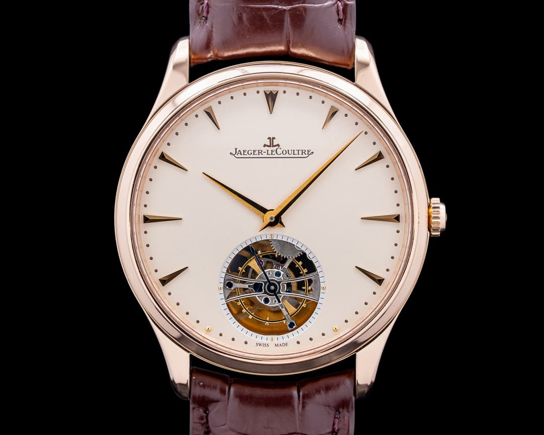 Jaeger-LeCoultre Q1322410 Master Ultra Thin Tourbillon 18K Rose Gold Cream Dial