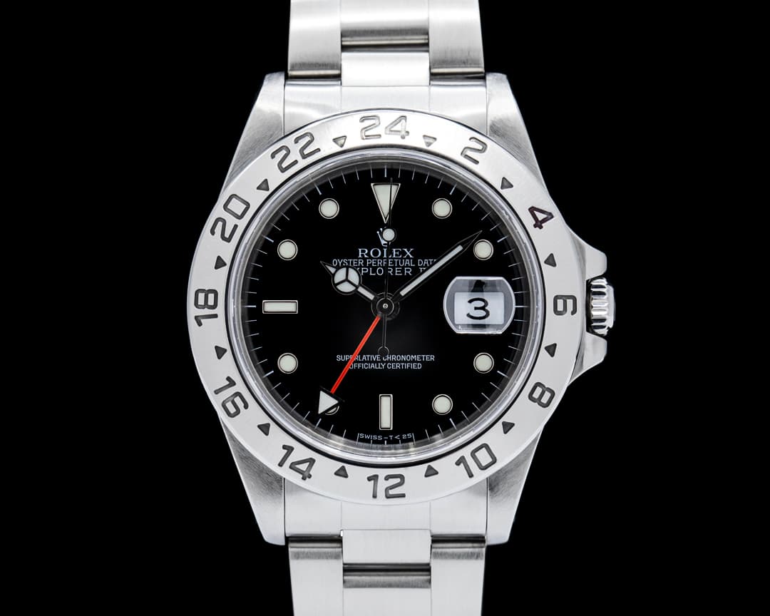 Rolex 16570 Explorer II SS Black Dial Circa. 1997