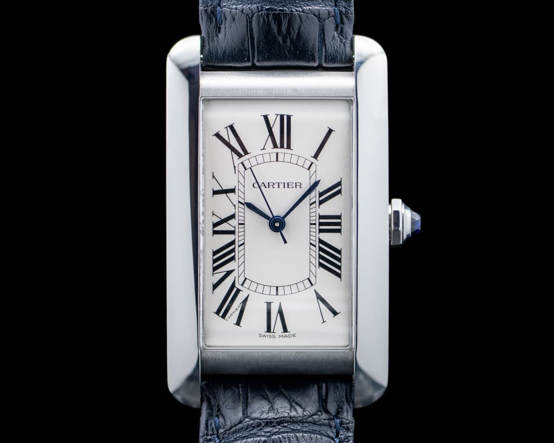 Cartier WSTA0018 Tank Americaine SS Silver Dial