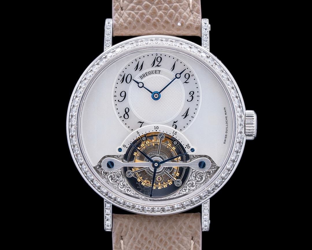 Breguet 3358BB Classique Tourbillon 18K White Gold Mother of Pearl Dial