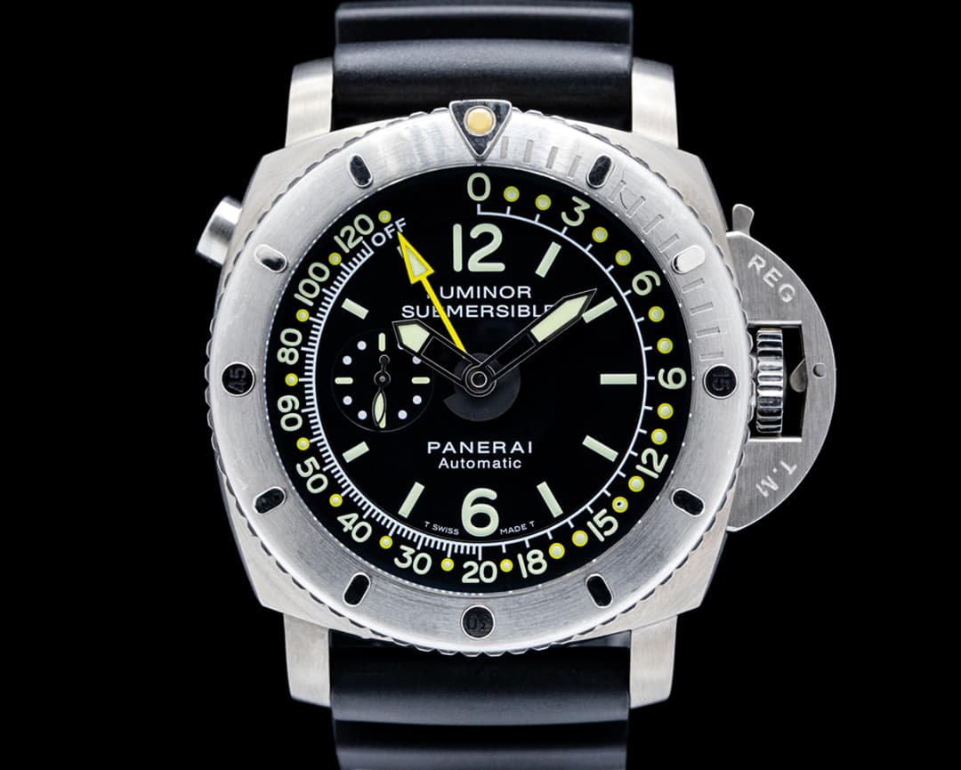Panerai Luminor Submersible 1950 Depth Gauge Titanium Black Dial