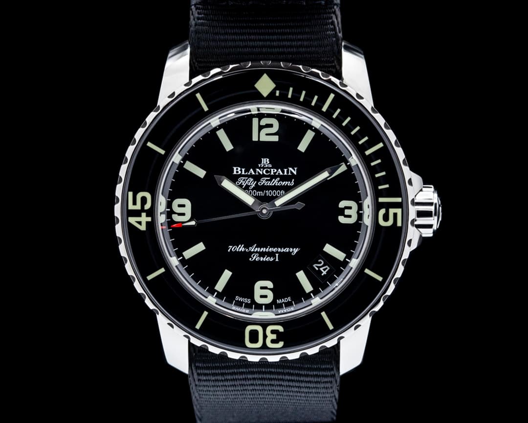Blancpain 5010A Fifty Fathoms "70th Anniversary" SS Black Dial LIMITED UNWORN