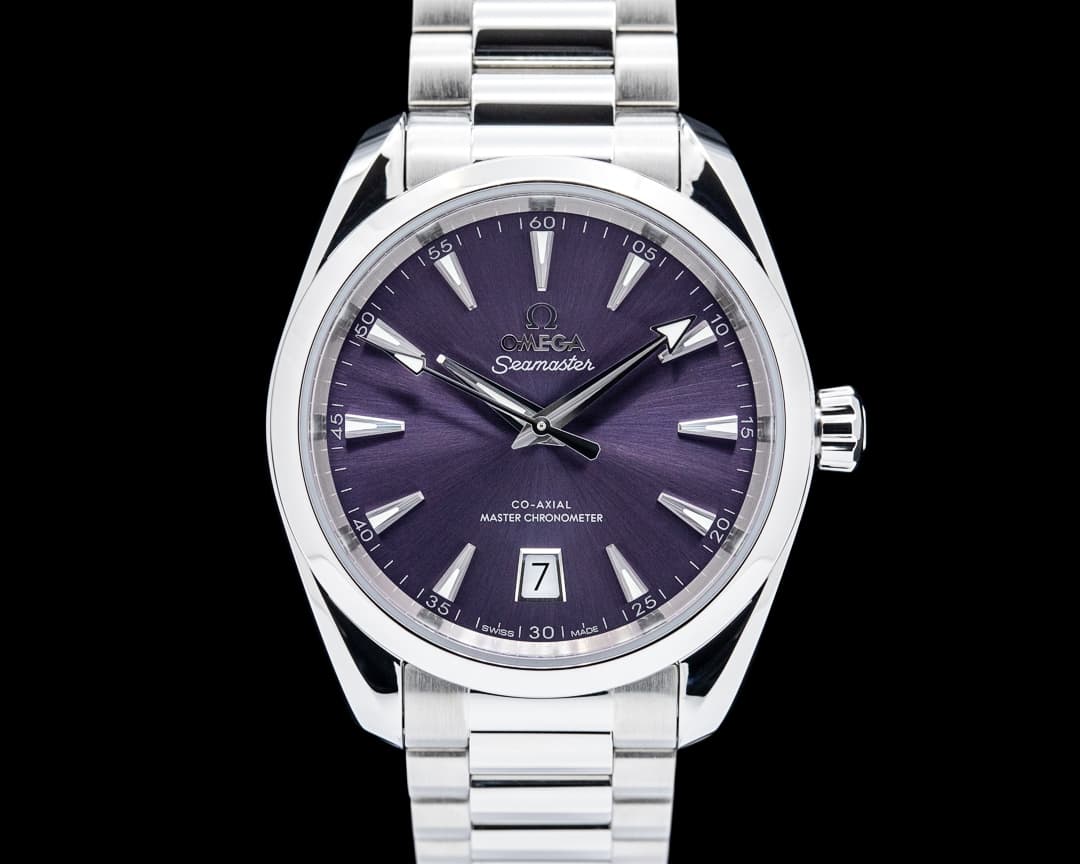 Omega Seamaster Aqua Terra Shades SS Purple Dial UNWORN