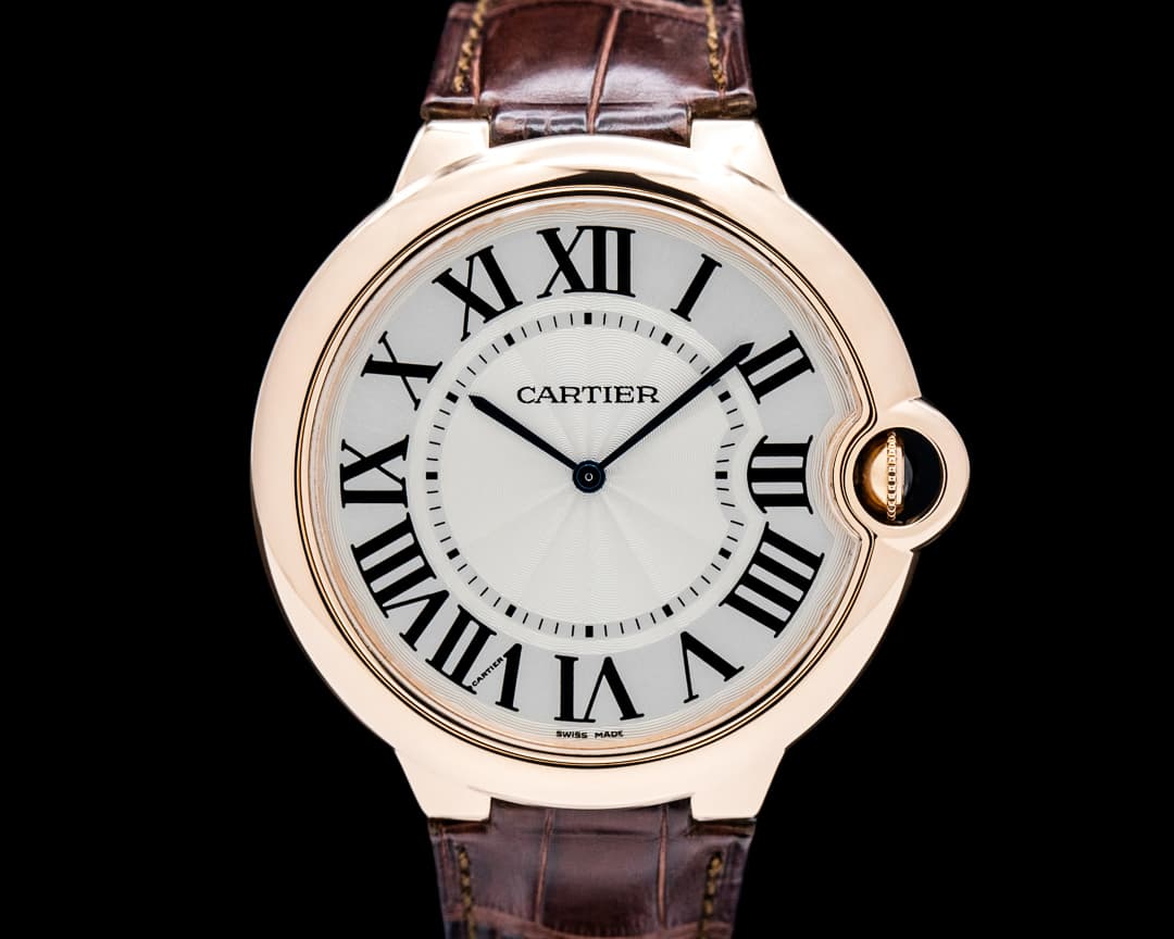 Cartier Ballon Bleu de Cartier 18K Rose Gold Silver Dial