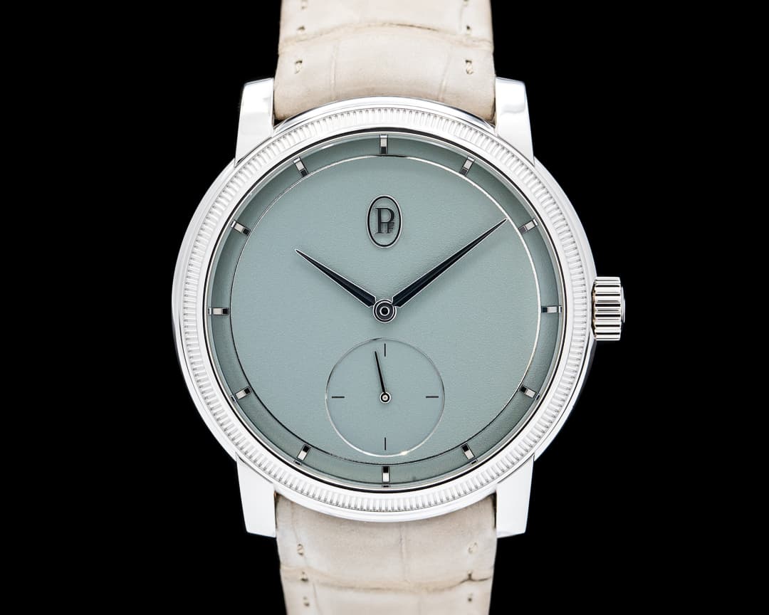 Parmigiani PFC940 Toric Petite Seconde Platinum Gray Celadon Dial