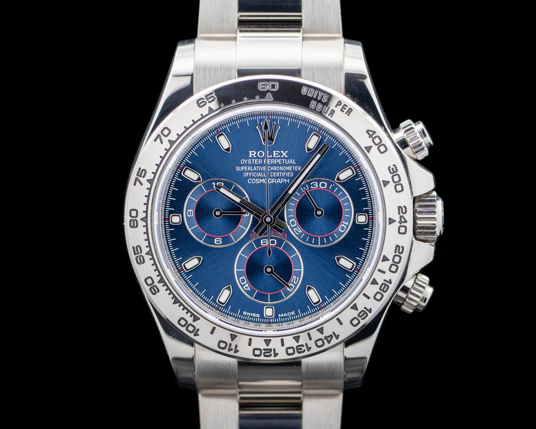 Rolex 116509 Daytona 18K White Gold Blue Dial