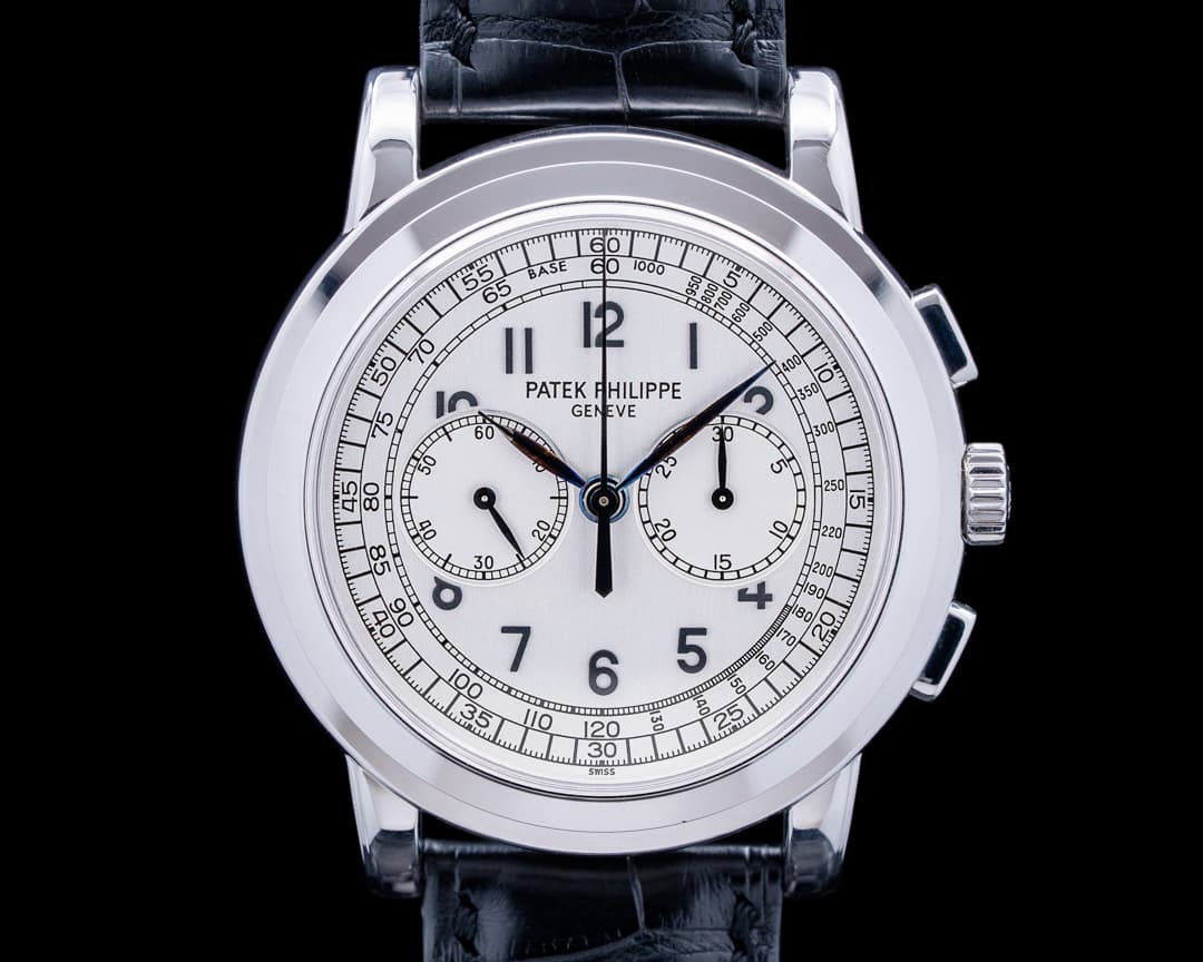 Patek Philippe 5070G Chronograph 18K White Gold Silver Dial