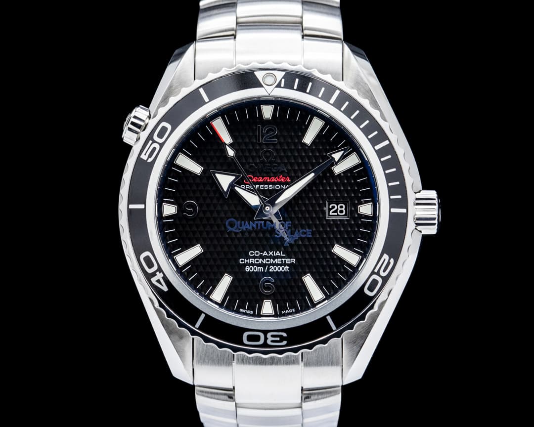 Omega Seamaster Planet Ocean "Quantum of Solace" SS Black Dial LIMITED
