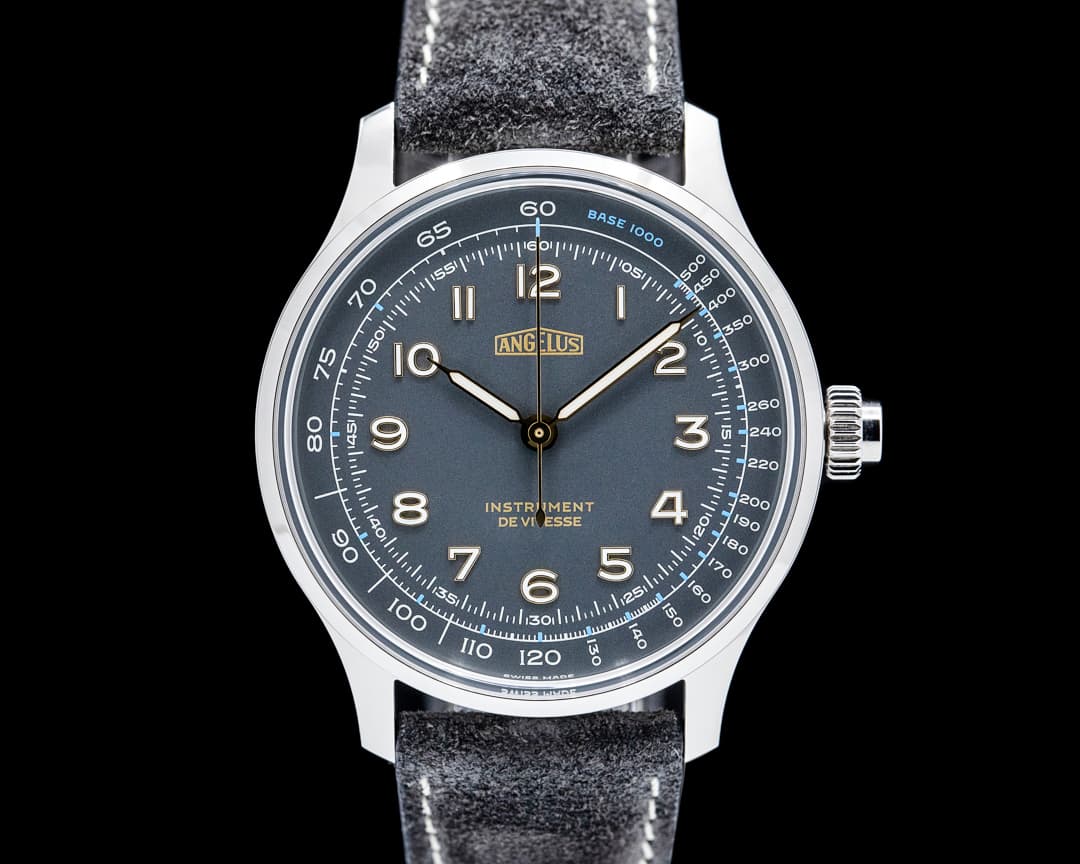 Angelus Instrument de Vitesse SS Silverstone Gray Dial LIMITED UNWORN