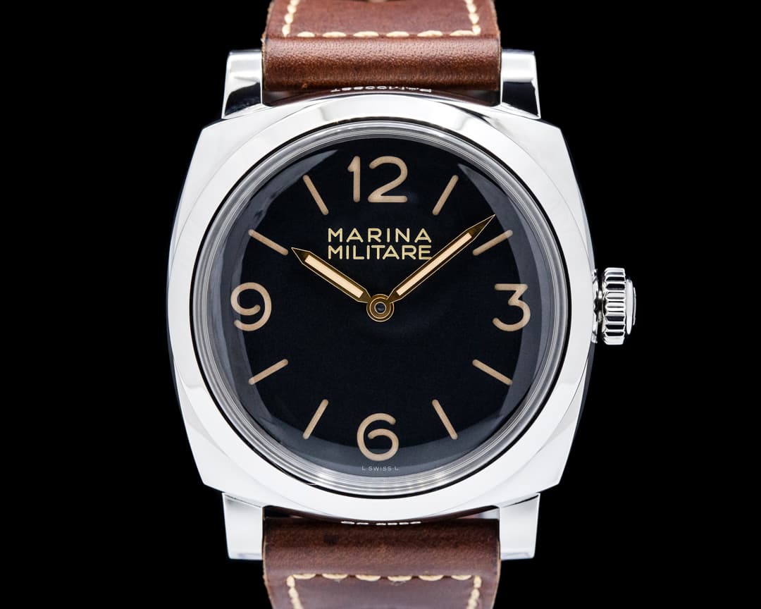 Panerai Radiomir 1940 3 Days Marina Militare Acciaio SS Black Dial LIMITED