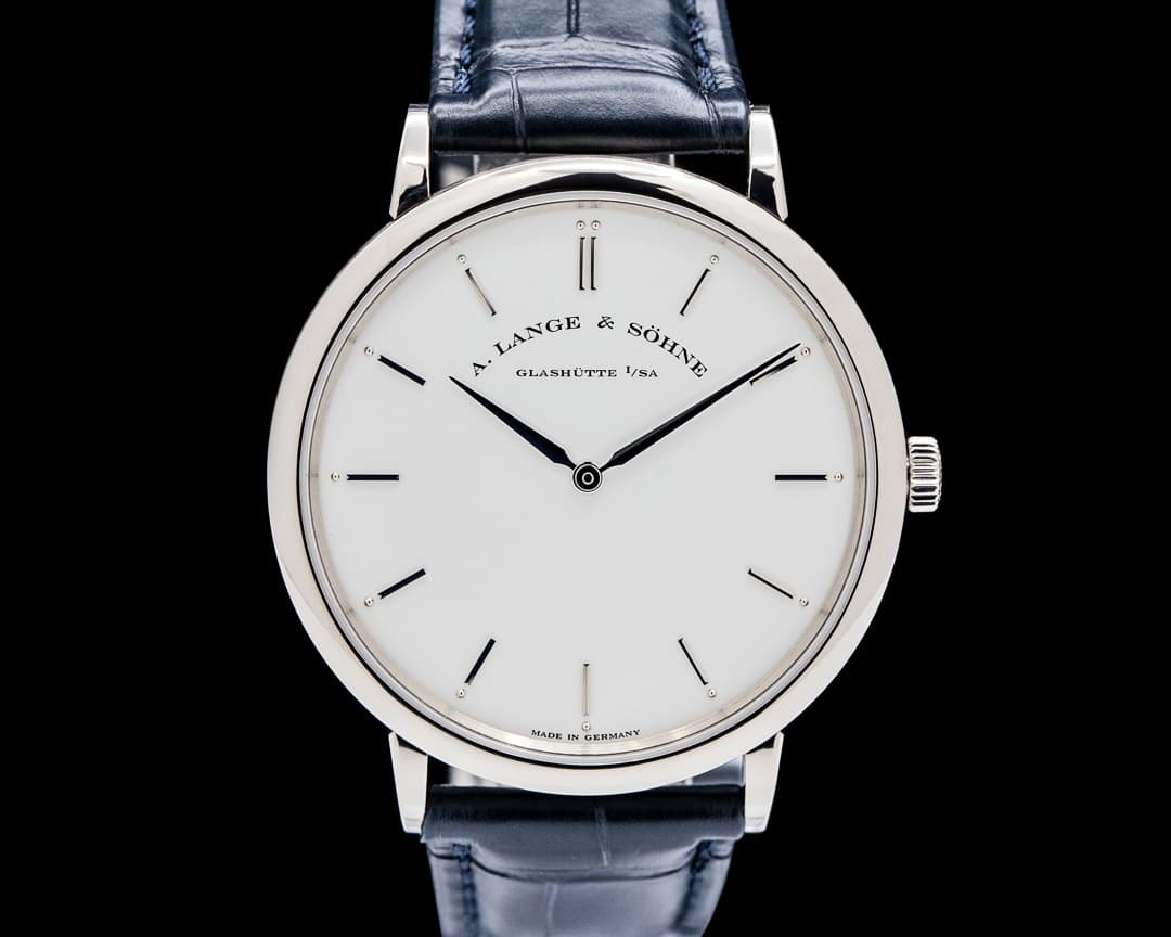 A. Lange & Söhne 211.026 Saxonia Thin 18K White Gold Silver Dial
