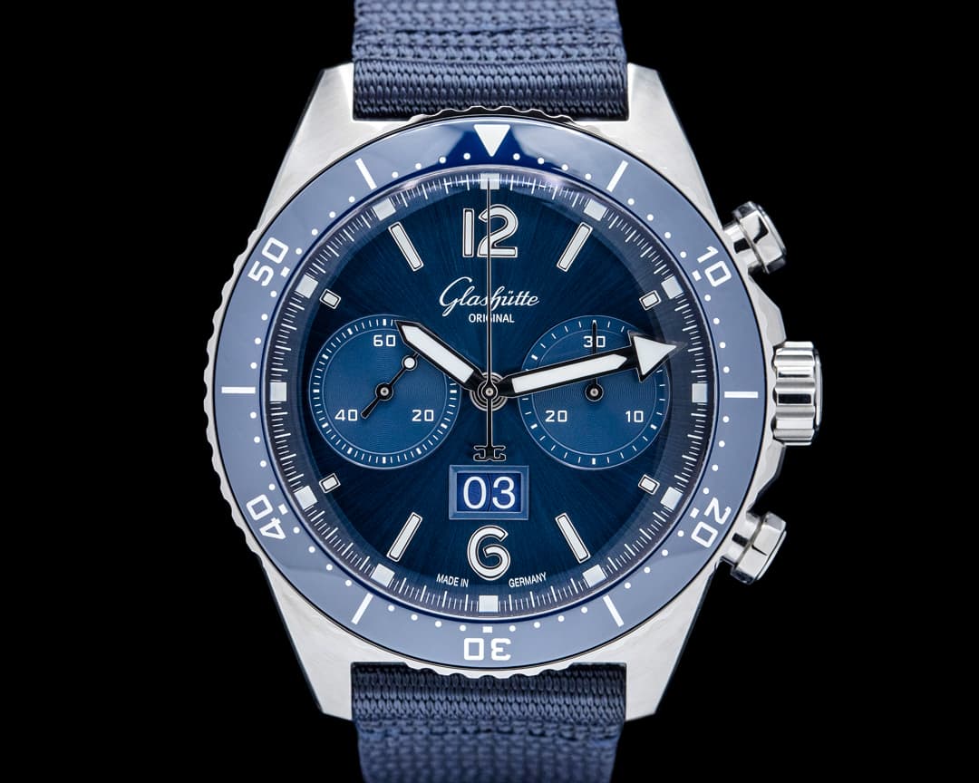 Glashütte Original SeaQ Chronograph SS Blue Dial